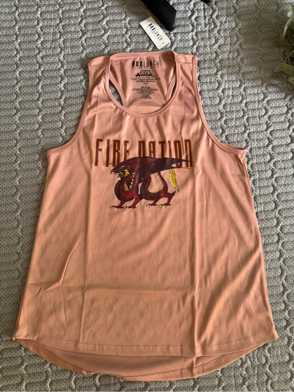 BoxLunch Women’s Peach 'Fire Nation' Graphic Tank Top
